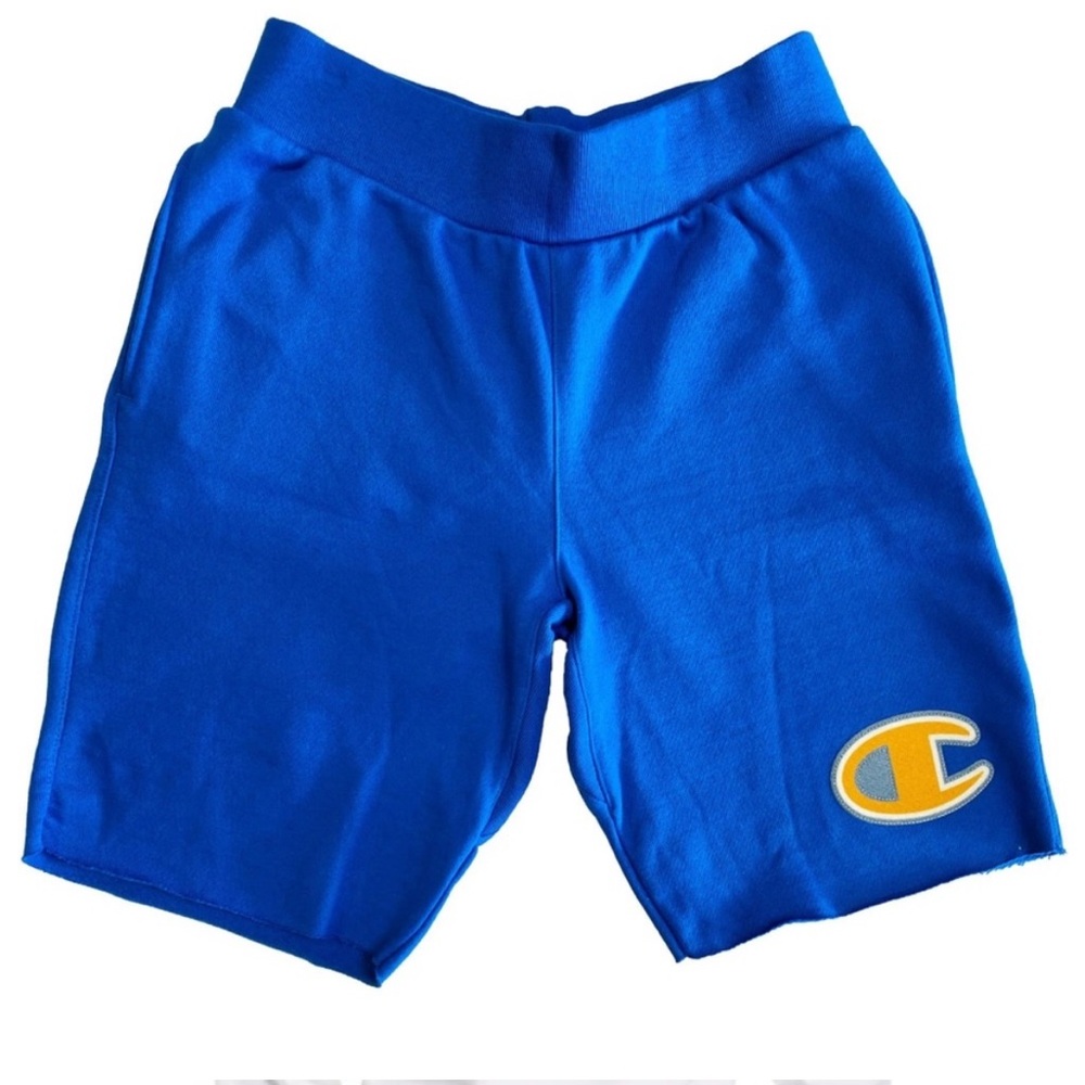 Champion Blue Reverse Weave Cut Off Shorts